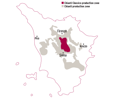 Chianti Classico map