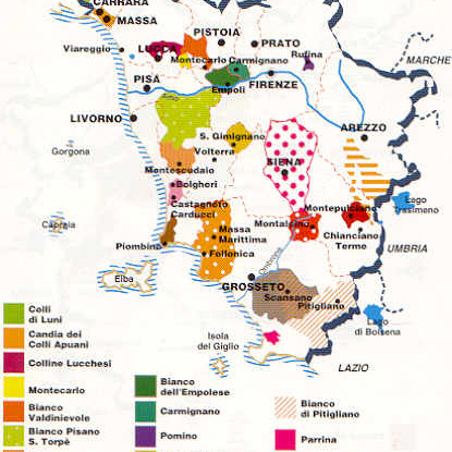 Pomino the highest wine region of Tuscany
