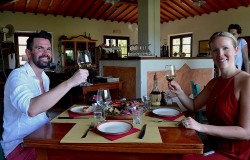 Lunch in a winery of San Gimignano